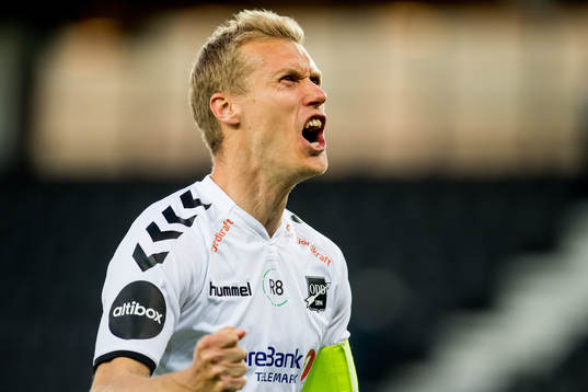 Steffen Hagen of Odd celebrates
