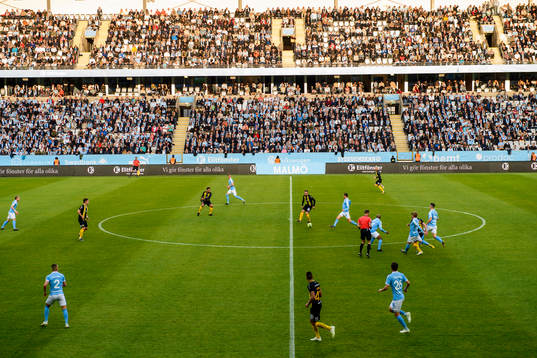 Spel pågår på stadion