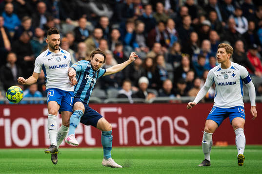 IFK Norrköpings Johannes Vall och Djurgårdens Kevin Walker
