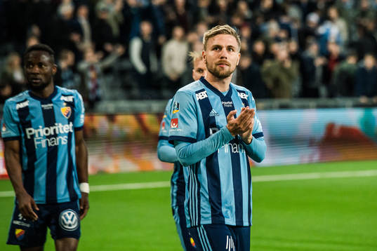 Djurgårdens Jonathan Ring tackar supportrar