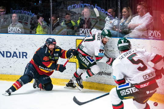 Djurgårdens Jacob Josefson och Frölundas Sebastian