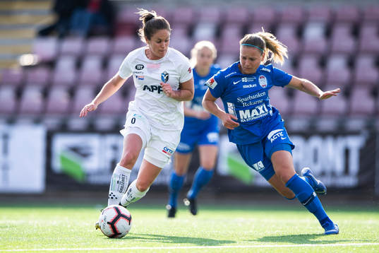 Växjös Sandra Lindkvist och Eskilstunas Julia Tunturi