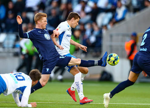 Malmö FFs Anders Christiansen och IFK Norrköpings Simon