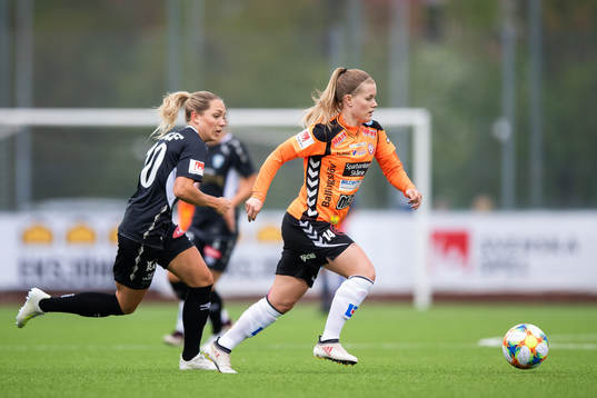 Göteborgs Elin Rubensson och Kristianstads Tilda Persson
