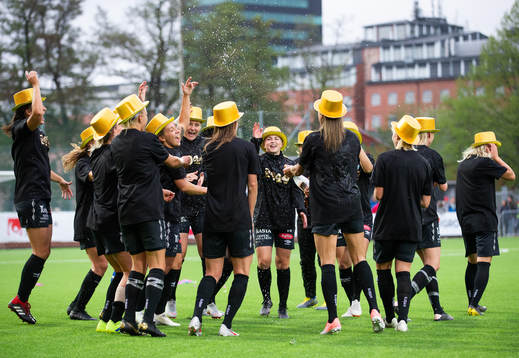 Göteborgs spelare jublar