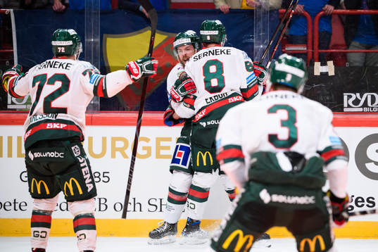 Frölundas Mats Rosseli Olsen jublar