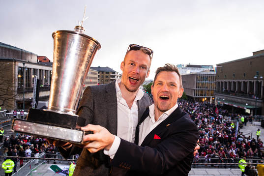 Assisterande tränare Kristoffer Näslund och assisterande