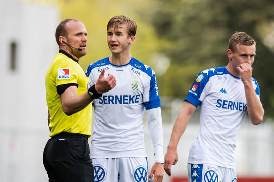 IFK Göteborgs Benjamin Nygren och Sebastian Ohlsson i