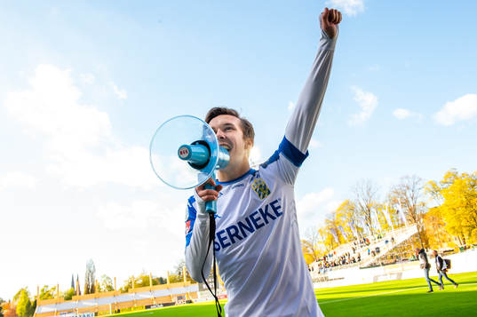IFK Göteborgs Patrik Karlsson Lagemyr jublar