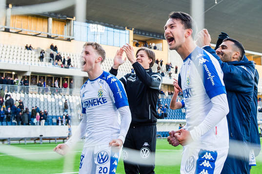 IFK Göteborgs Måns Saebbö jublar