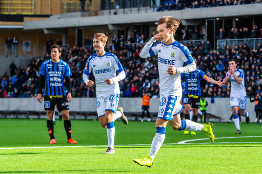 IFK Göteborgs Patrik Karlsson Lagemyr jublar