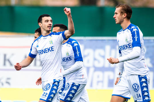 IFK Göteborgs Giorgi Kharaishvili jublar