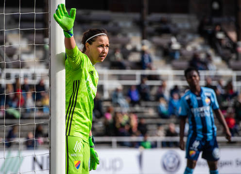 Djurgårdens målvakt Gudbjörg Gunnarsdottir