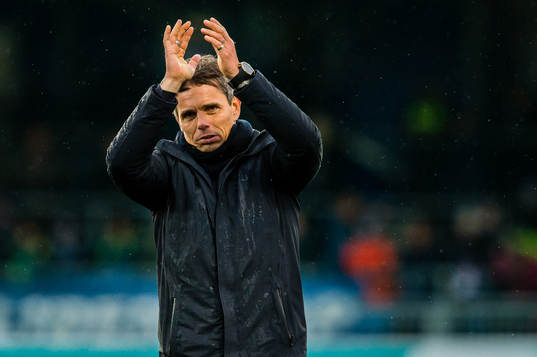 Simo Valakari, head coach of Tromsø, looks dejected