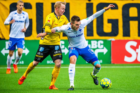 IFK Norrköpings Egzon Binaku och Elfsborgs Simon Lundevall