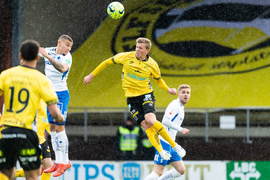 Elfsborgs Joakim Nilsson och IFK Norrköpings Jordan Larsson