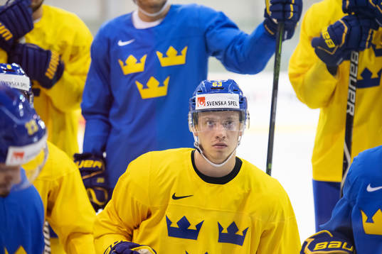 Jesper Bratt of Sweden at a practice session