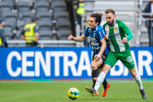 Sirius Ian Sirelius och Hammarbys Muamer Tankovic