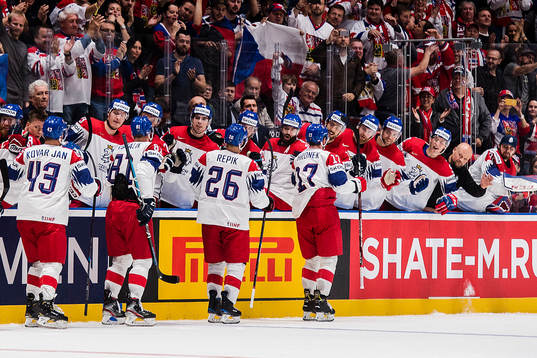 Players of Czech Republic celebrates