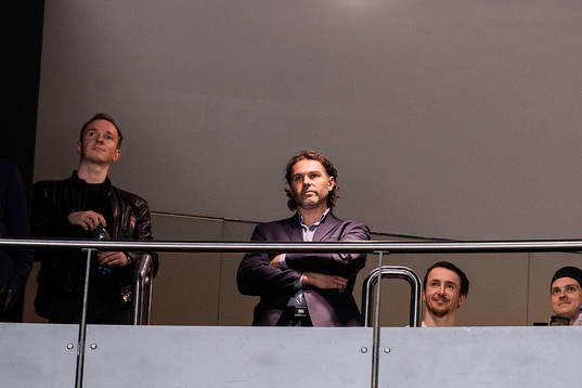 Jaromir Jagr in the stands