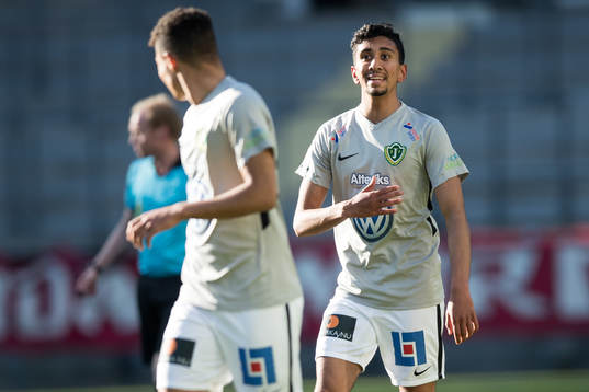 Jönköpings Amir Al-Ammari jublar efter 0-1