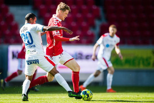 Kalmars Rasmus Elm och Helsingborgs Wanderson do Carmo