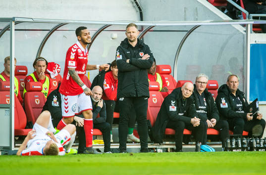 Kalmars tränare Magnus Pehrsson och Emaxwell Souza de Lima