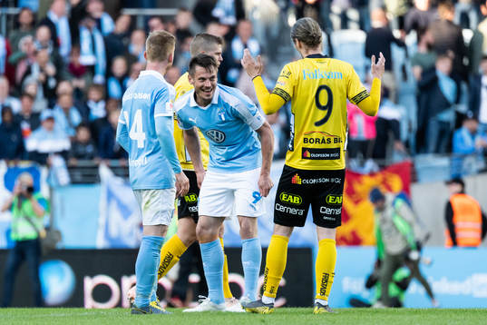 Malmö FFs Markus Rosenberg och Pawel Cibicki