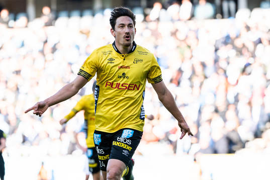 Elfsborgs Stefan Ishizaki jublar efter 1-1