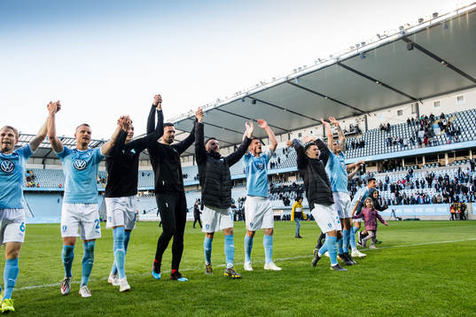 Malmö FFs spelare jublar