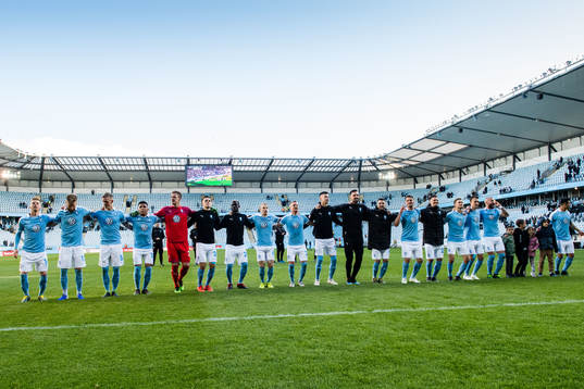 Malmö FFs spelare jublar