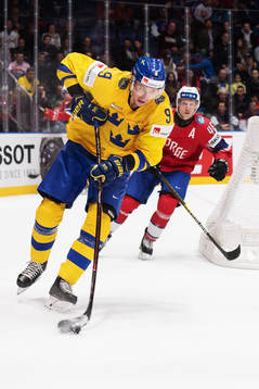 Adrian Kempe of Sweden and Mathis Olimb of Norway