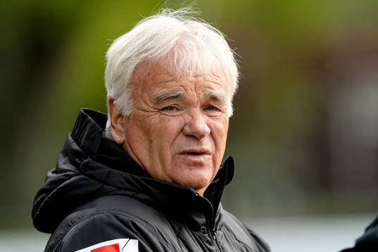 Halmstads assisterande tränare Reine Almqvist före fotbollsmatchen i Superettan mellan Halmstad och GAIS den 14 maj 2019 i Halmstad.