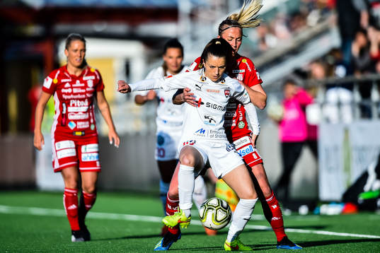 Rosengårds Iva Landeka och Piteås Julia Karlernäs