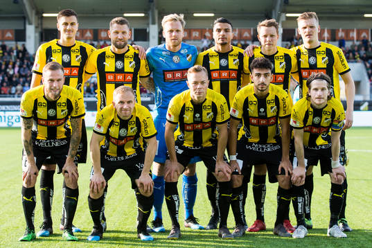 Häckens startelva uppe fr.v. Alexander Jeremejeff, Joona
