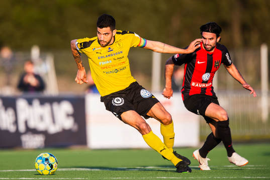 Frejs Pedro Ribeiro och Brommapojkarnas Alexander Nilsson