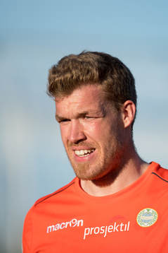 Goalkeeper Saku-Pekka Sahlgren of Sandnes Ulf