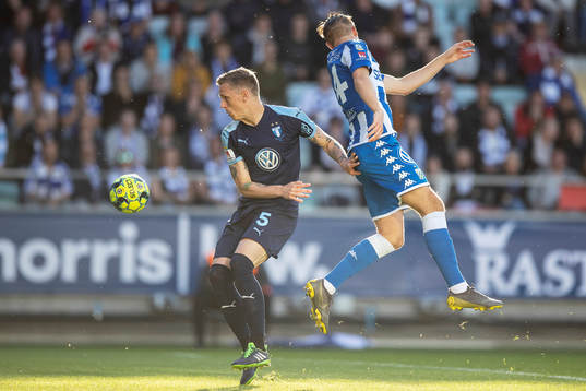 Malmö FFs Sören Rieks och IFK Göteborgs Benjamin Nygren