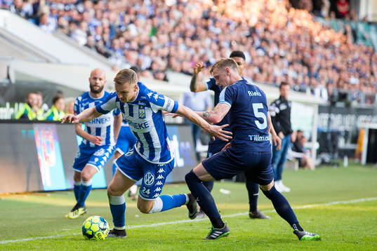 IFK Göteborgs Sebastian Ohlsson och Malmö FFs Sören Rieks