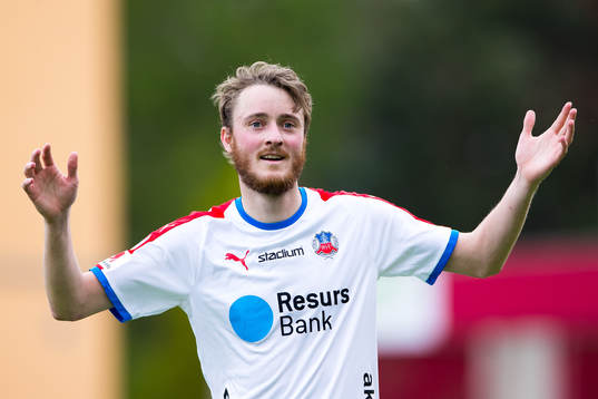 Helsingborgs Rasmus Jönsson reagerar