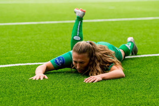 Matilde Rogde of Klepp looks dejected
