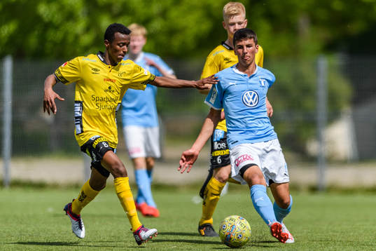 Malmö FFs Hussein Ali och Elfsborgs Awil Hassan