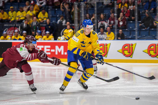 Rudolfs Balcers of Latvia and Elias Pettersson of Sweden