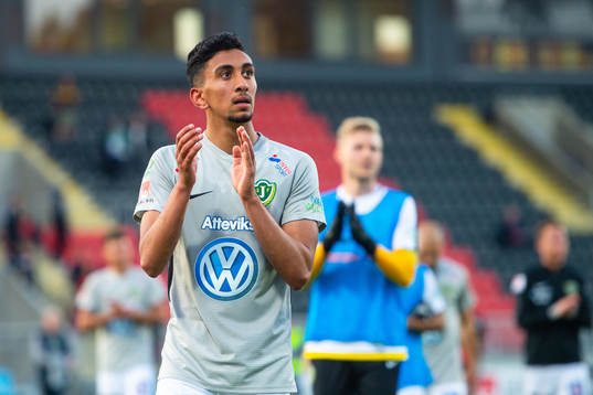 Jönköpings Amir Al-Ammari jublar