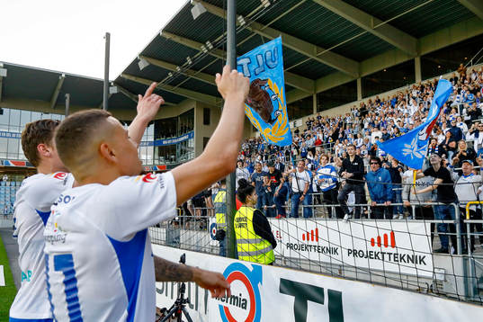 IFK Norrköpings Alexander Fransson och Jordan Larsson