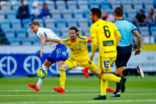 IFK Norrköpings Kasper Larsen och Sundsvalls Linus
