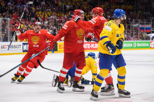 Alexander Ovechkin, Kirill Kaprizov and Yevgeny Kuznetsov