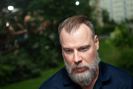 Head coach Rikard Grönborg of team Sweden at a press event
