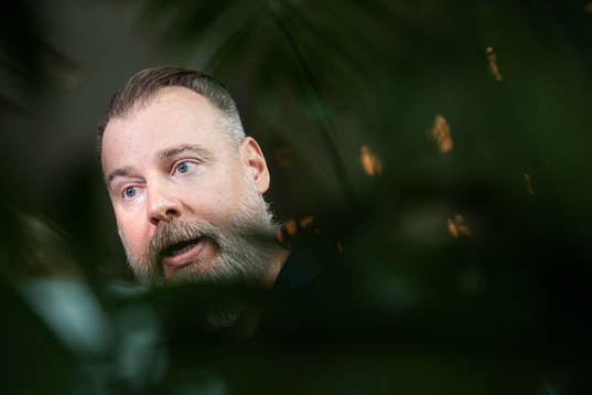Head coach Rikard Grönborg of team Sweden at a press event