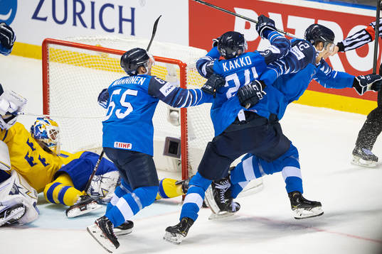 Marko Anttila of Finland celebrates